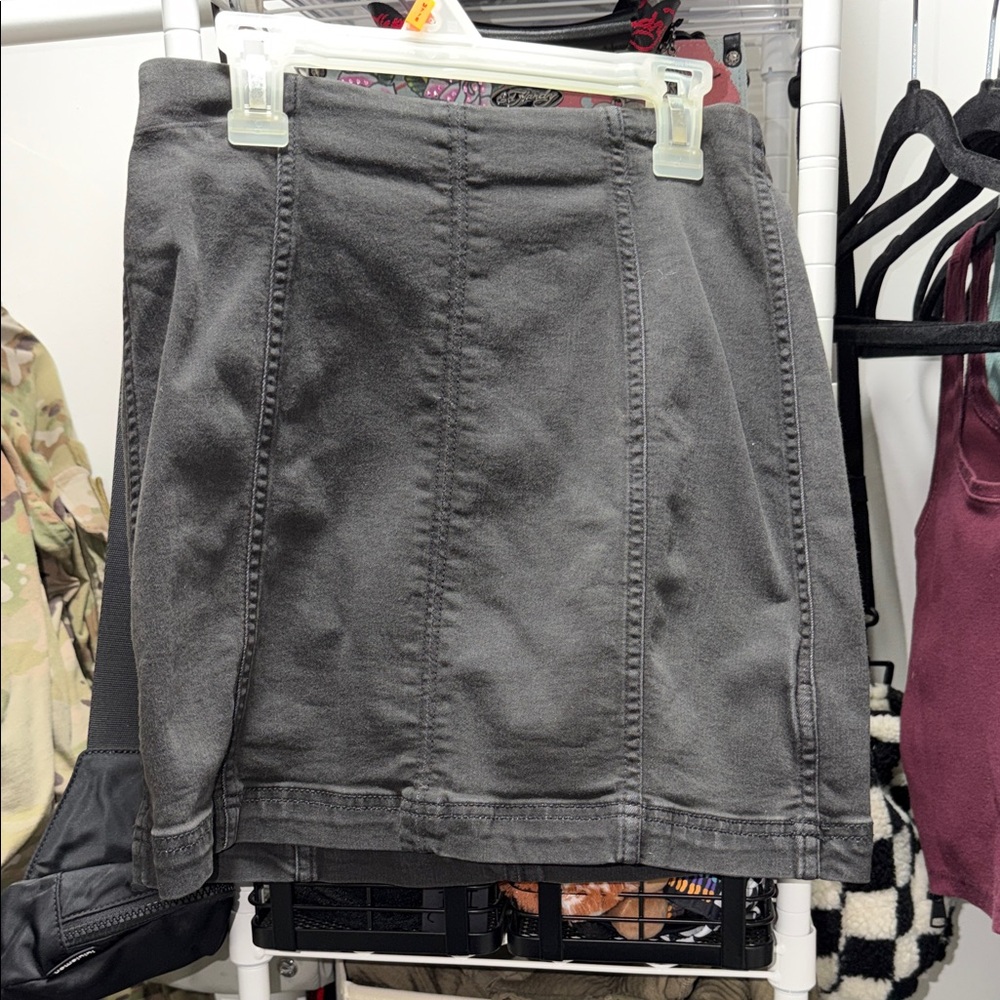 Black Denim Women's Skirt